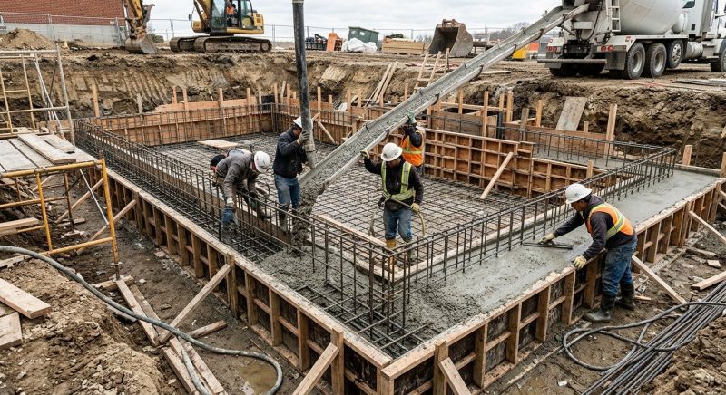 Basement Concrete Installation in Mattawan, MI