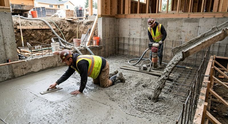 Basement Concrete Installation in Plainwell, MI