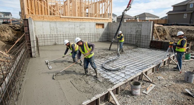 Basement Concrete Installation in Portage, MI