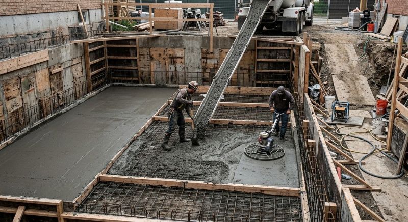 Basement Concrete Installation in Shelbyville, MI