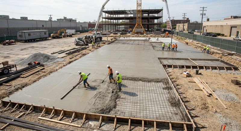 Commercial Slab Construction in Three Rivers, MI