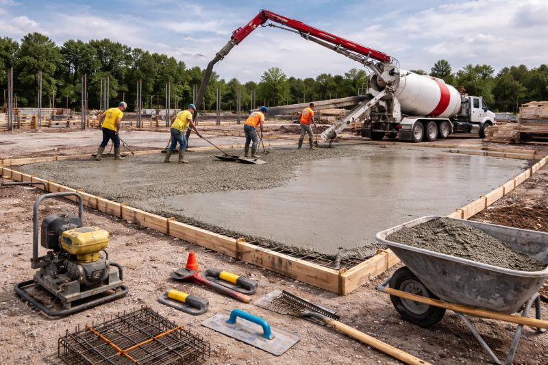 Commercial Slab Installation in Lawton, MI