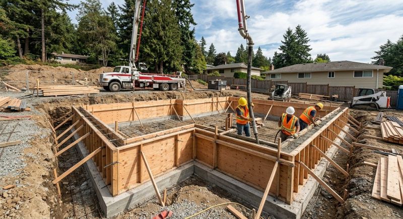 Concrete Foundation Installation in Richland, MI