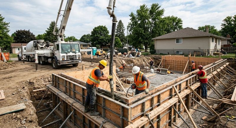Foundation Wall Pouring in Kalamazoo County, MI