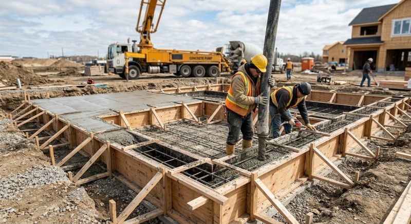 Foundation Wall Pouring in Plainwell, MI