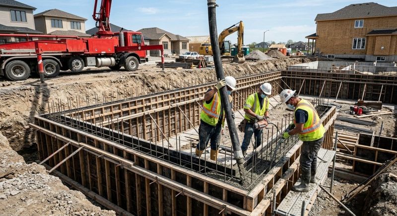 Foundation Wall Pouring in Union City, MI
